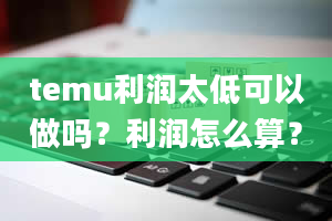 temu利润太低可以做吗？利润怎么算？