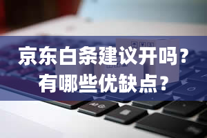 京东白条建议开吗？有哪些优缺点？