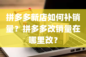 拼多多新店如何补销量？拼多多改销量在哪里改？