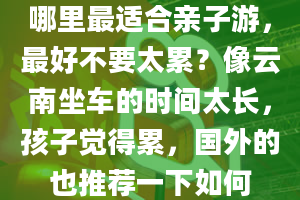 哪里最适合亲子游，最好不要太累？像云南坐车的时间太长，孩子觉得累，国外的也推荐一下如何