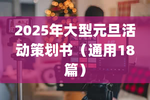 2025年大型元旦活动策划书（通用18篇）