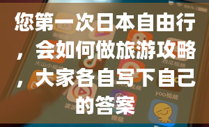 您第一次日本自由行，会如何做旅游攻略，大家各自写下自己的答案