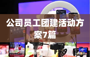 公司员工团建活动方案7篇