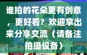 谁拍的花朵更有创意，更好看？欢迎拿出来分享交流（请备注拍摄设备）