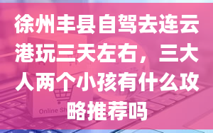 徐州丰县自驾去连云港玩三天左右，三大人两个小孩有什么攻略推荐吗