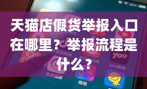 天猫店假货举报入口在哪里？举报流程是什么？