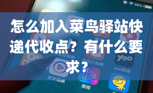 怎么加入菜鸟驿站快递代收点？有什么要求？