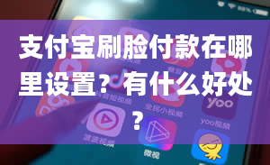 支付宝刷脸付款在哪里设置？有什么好处？