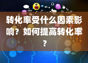 转化率受什么因素影响？如何提高转化率？