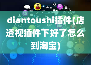 diantoushi插件(店透视插件下好了怎么到淘宝)