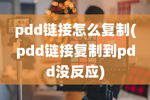 pdd链接怎么复制(pdd链接复制到pdd没反应)