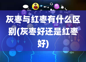 灰枣与红枣有什么区别(灰枣好还是红枣好)