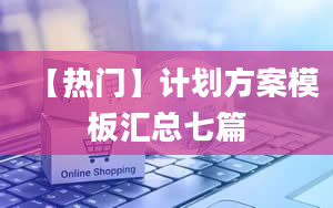 【热门】计划方案模板汇总七篇