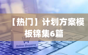 【热门】计划方案模板锦集6篇