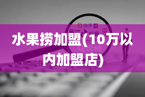 水果捞加盟(10万以内加盟店)