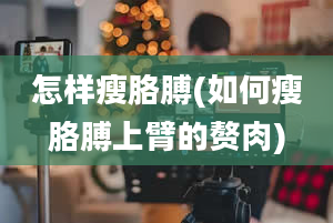 怎样瘦胳膊(如何瘦胳膊上臂的赘肉)