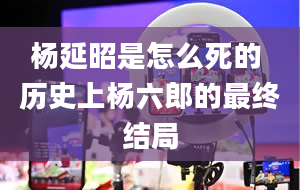 杨延昭是怎么死的 历史上杨六郎的最终结局