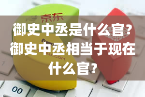 御史中丞是什么官？御史中丞相当于现在什么官？