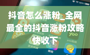 抖音怎么涨粉_全网最全的抖音涨粉攻略快收下