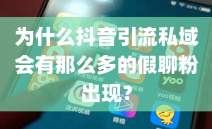 为什么抖音引流私域会有那么多的假聊粉出现？