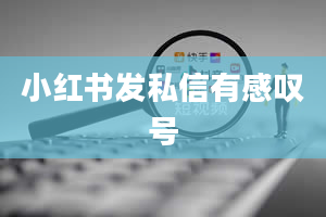 小红书发私信有感叹号