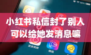 小红书私信封了别人可以给她发消息嘛