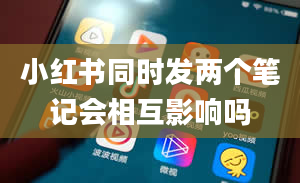 小红书同时发两个笔记会相互影响吗