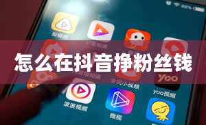 怎么在抖音挣粉丝钱