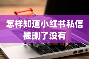 怎样知道小红书私信被删了没有