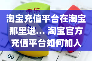 淘宝充值平台在淘宝那里进… 淘宝官方充值平台如何加入