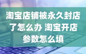 淘宝店铺被永久封店了怎么办 淘宝开店参数怎么填