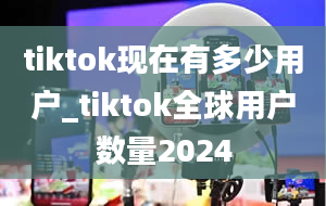 tiktok现在有多少用户_tiktok全球用户数量2024