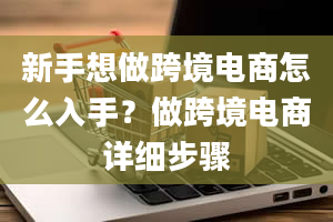 新手想做跨境电商怎么入手？做跨境电商详细步骤