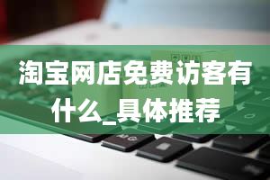 淘宝网店免费访客有什么_具体推荐