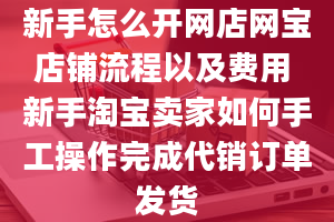 新手怎么开网店网宝店铺流程以及费用 新手淘宝卖家如何手工操作完成代销订单发货