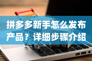 拼多多新手怎么发布产品？详细步骤介绍