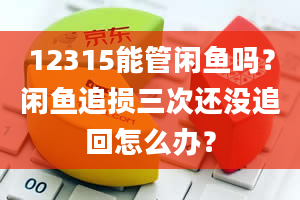 12315能管闲鱼吗？闲鱼追损三次还没追回怎么办？