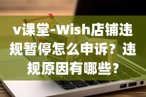 v课堂-Wish店铺违规暂停怎么申诉？违规原因有哪些？