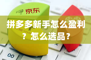 拼多多新手怎么盈利？怎么选品？