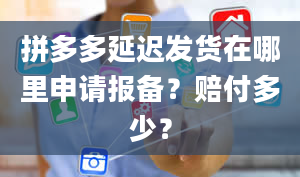 拼多多延迟发货在哪里申请报备？赔付多少？