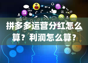 拼多多运营分红怎么算？利润怎么算？