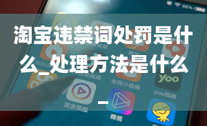 淘宝违禁词处罚是什么_处理方法是什么_