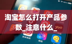 淘宝怎么打开产品参数_注意什么_