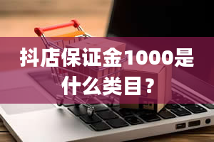 抖店保证金1000是什么类目？