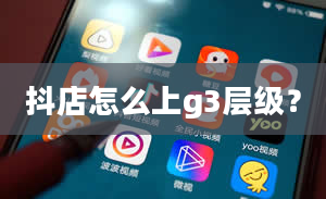 抖店怎么上g3层级？