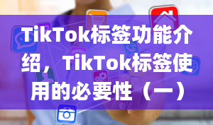 TikTok标签功能介绍，TikTok标签使用的必要性（一）