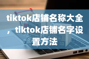 tiktok店铺名称大全，tiktok店铺名字设置方法